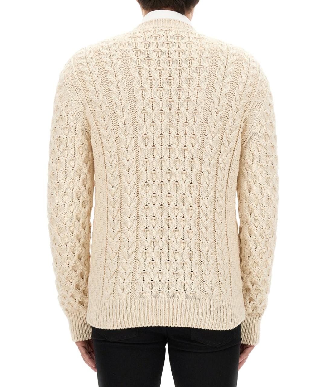 GIVENCHY Бежевый хлопковый джемпер / свитер, фото 4
