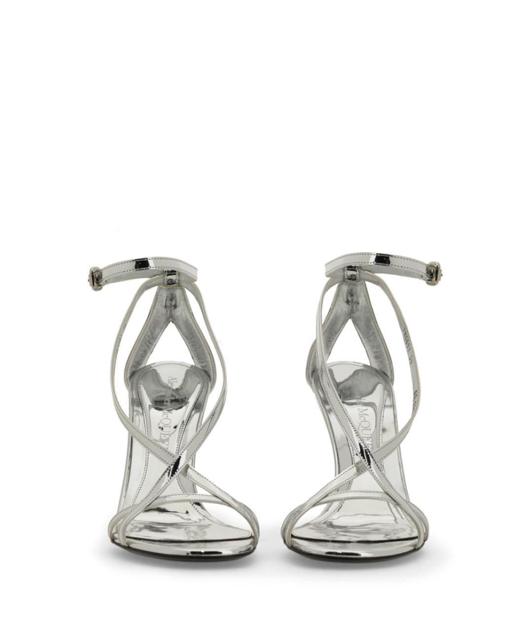 ALEXANDER MCQUEEN Серебряные сандалии, фото 4