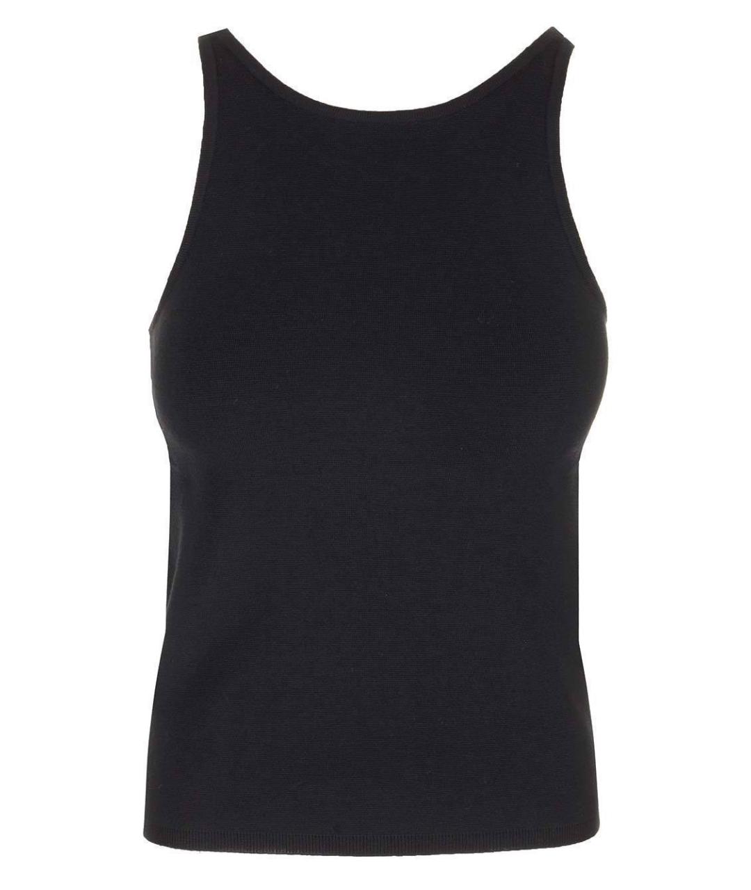 MAX MARA Черная вискозная майка, фото 1