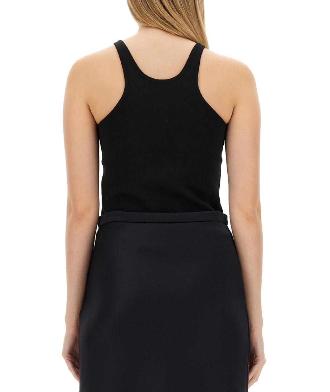 MAX MARA Черная вискозная майка, фото 3