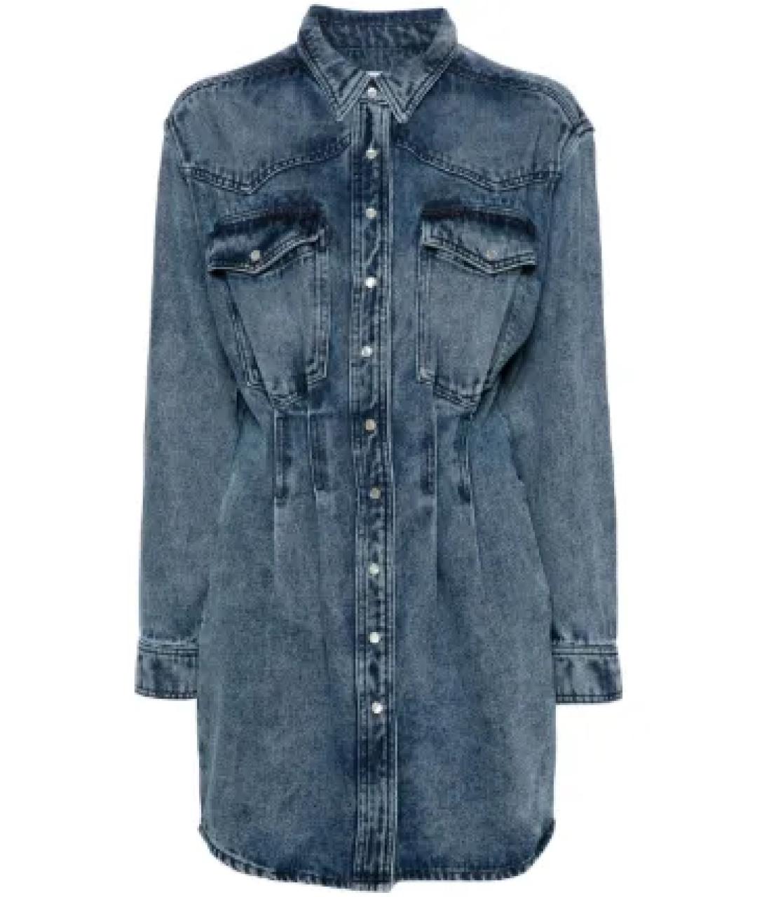 ISABEL MARANT Синее хлопковое повседневное платье, фото 1