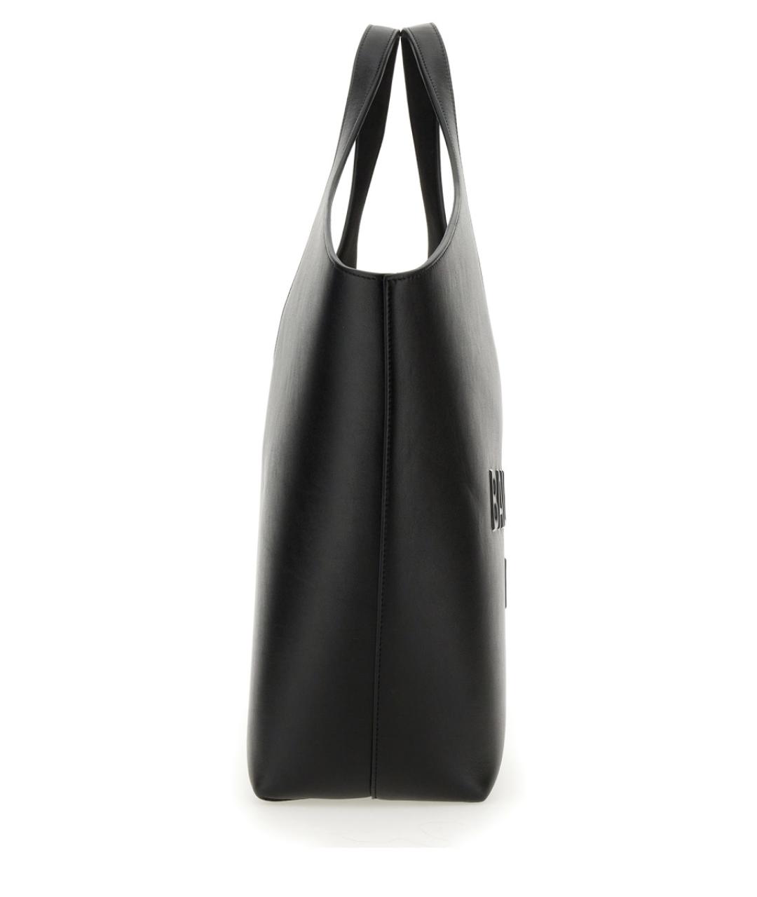 BALENCIAGA Черная кожаная сумка через плечо, фото 3