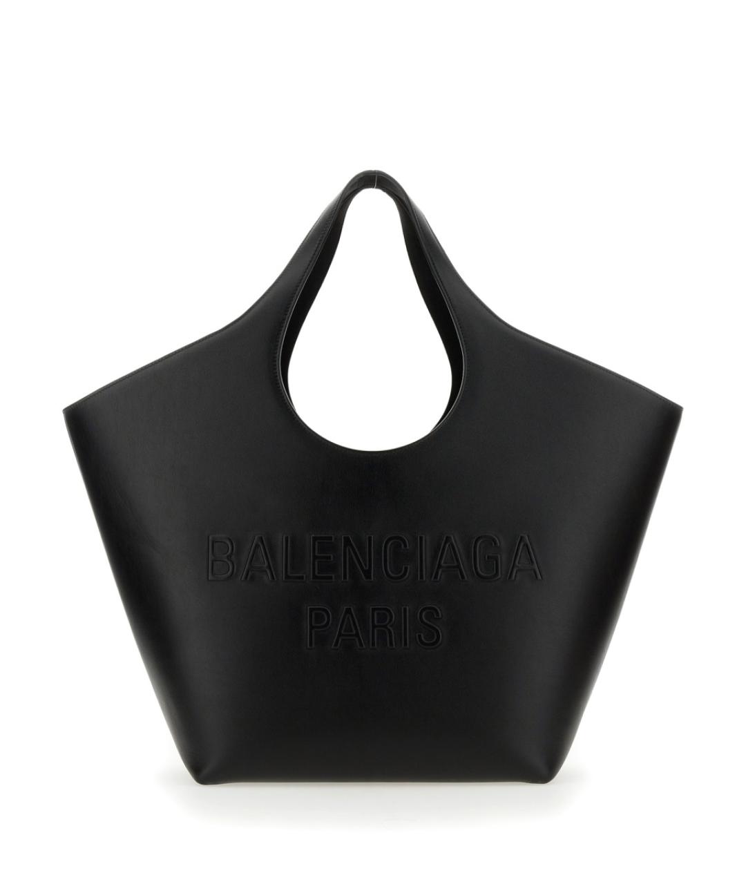 BALENCIAGA Черная кожаная сумка через плечо, фото 1