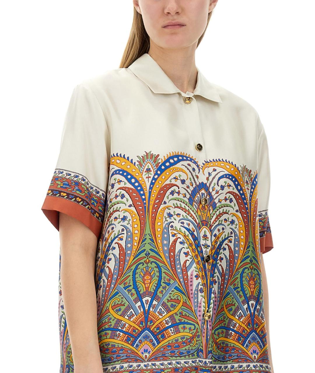 ETRO Мульти шелковая рубашка, фото 5