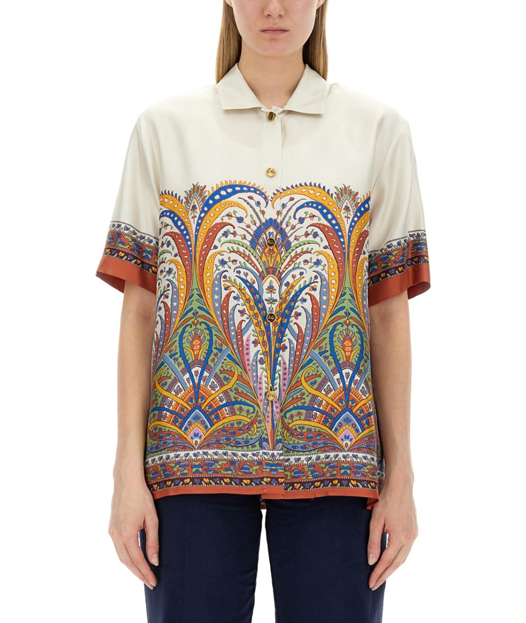 ETRO Мульти шелковая рубашка, фото 2