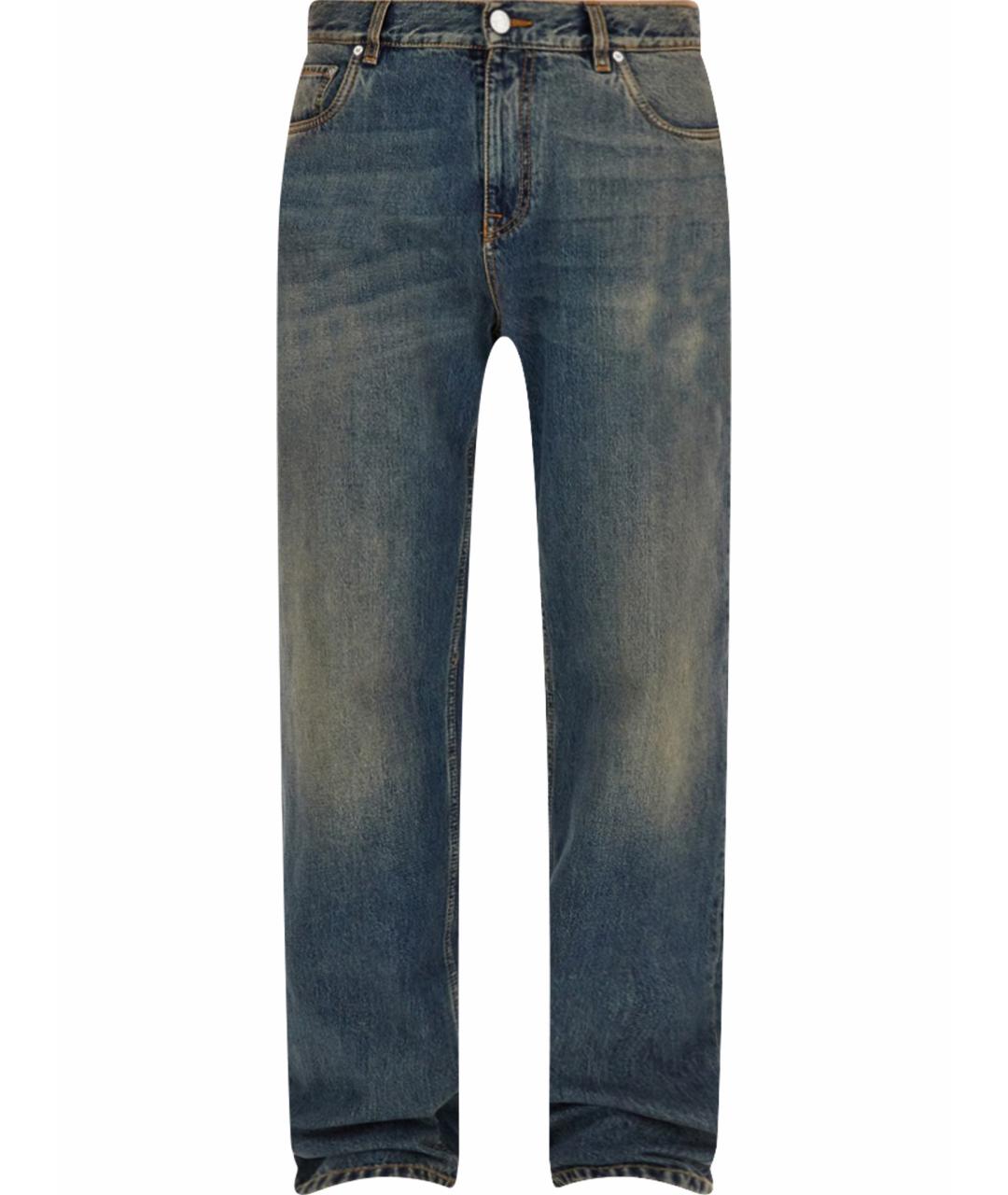 ETRO Синие хлопковые прямые джинсы, фото 1