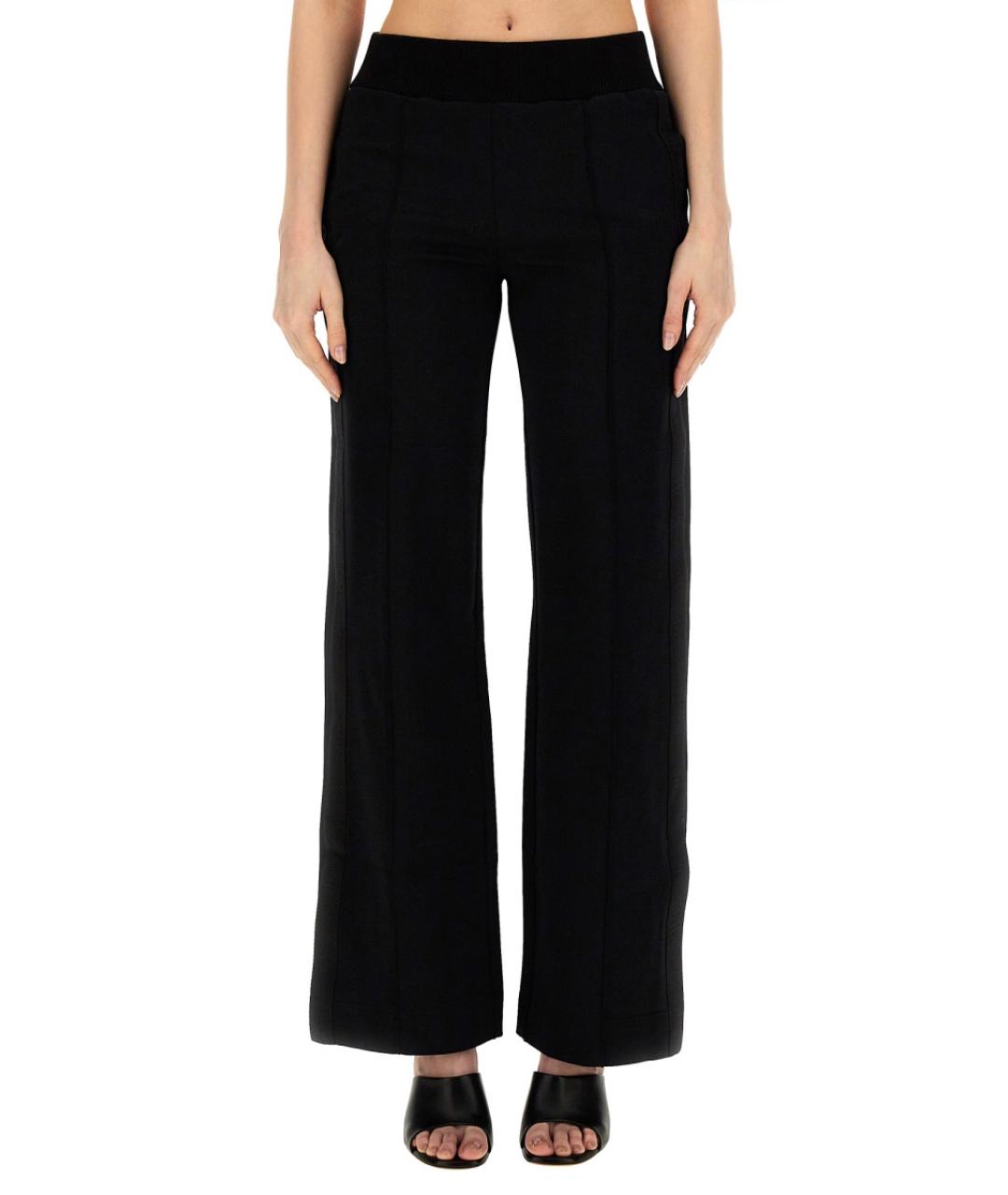 OFF-WHITE Черные полиамидовые прямые брюки, фото 2