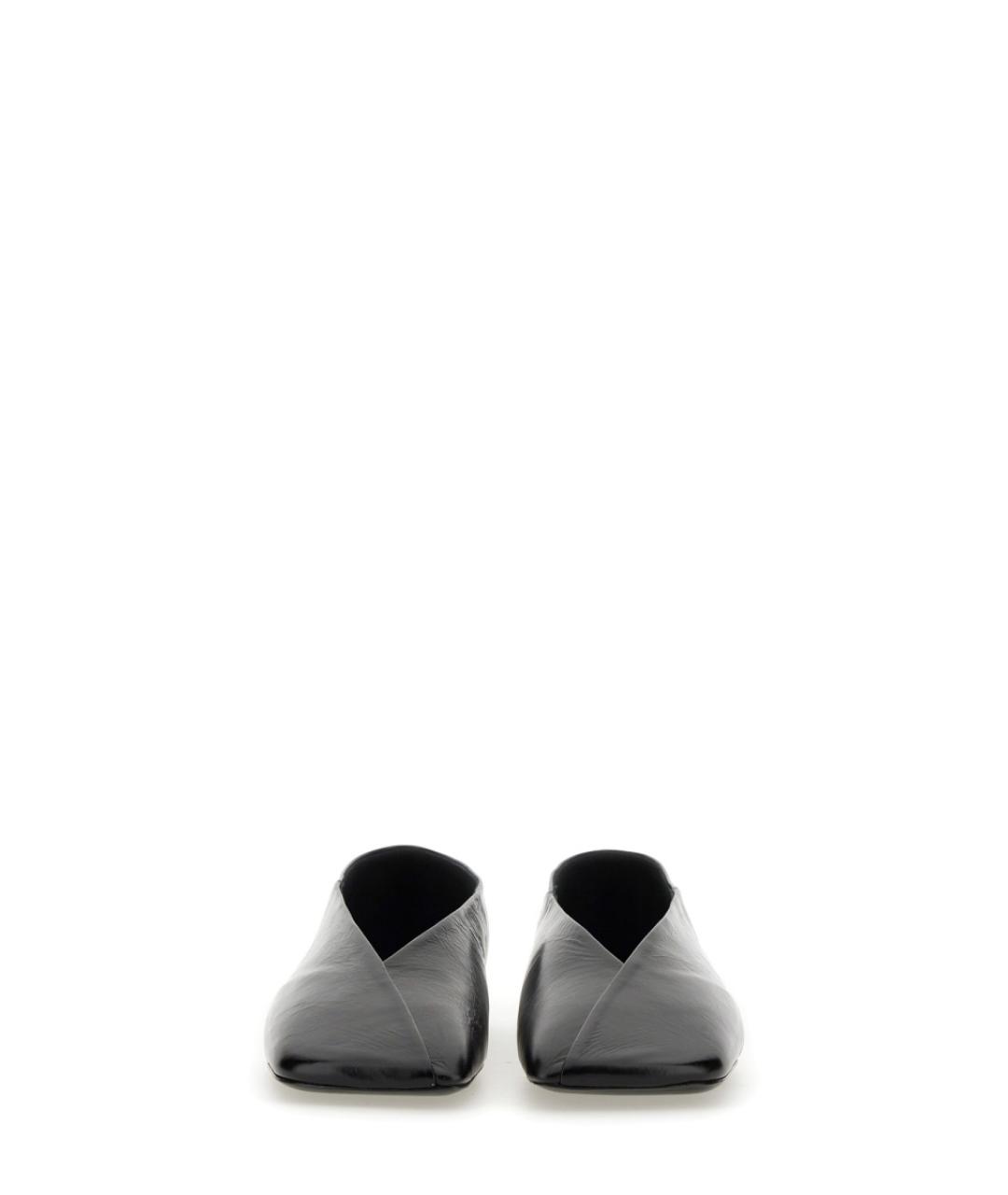 JIL SANDER Черные балетки из лакированной кожи, фото 5