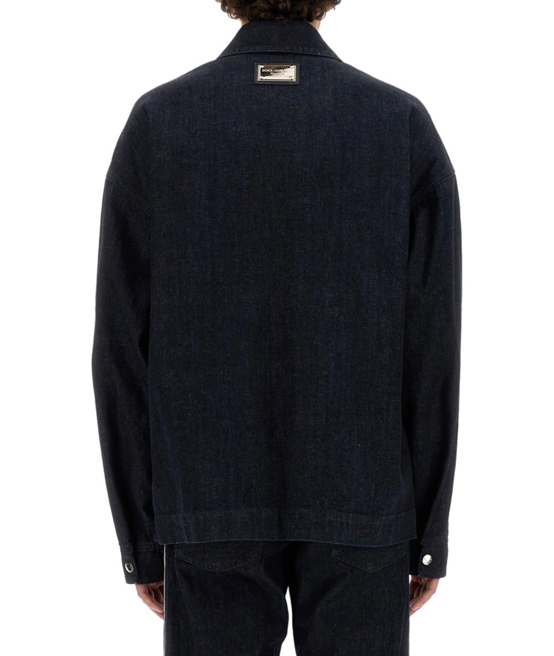 DOLCE&GABBANA Синяя хлопковая куртка, фото 3