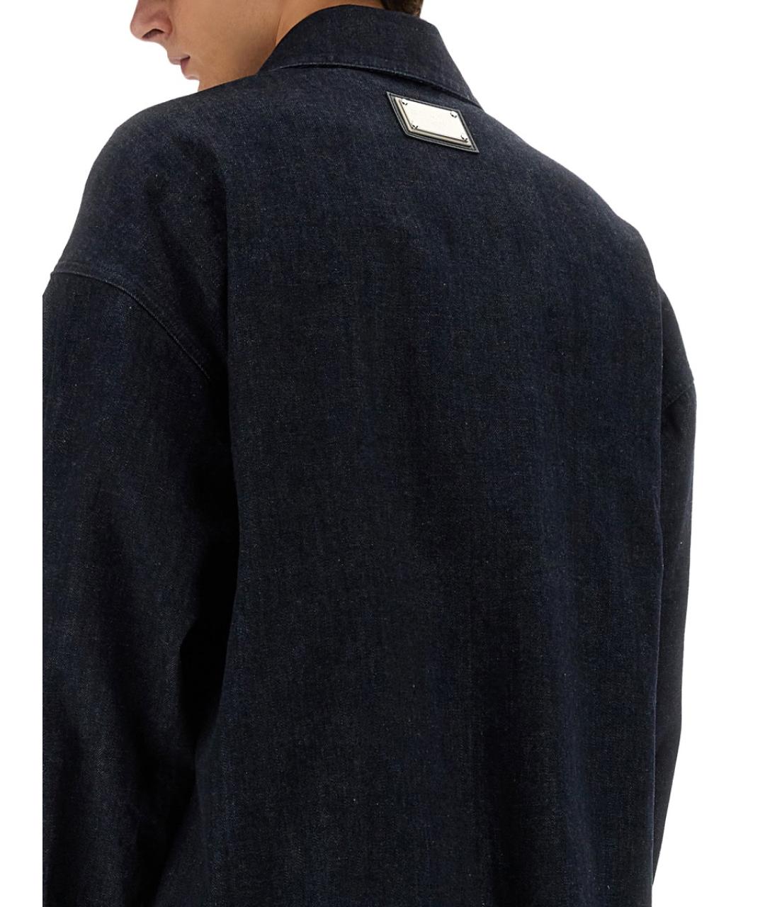 DOLCE&GABBANA Синяя хлопковая куртка, фото 4