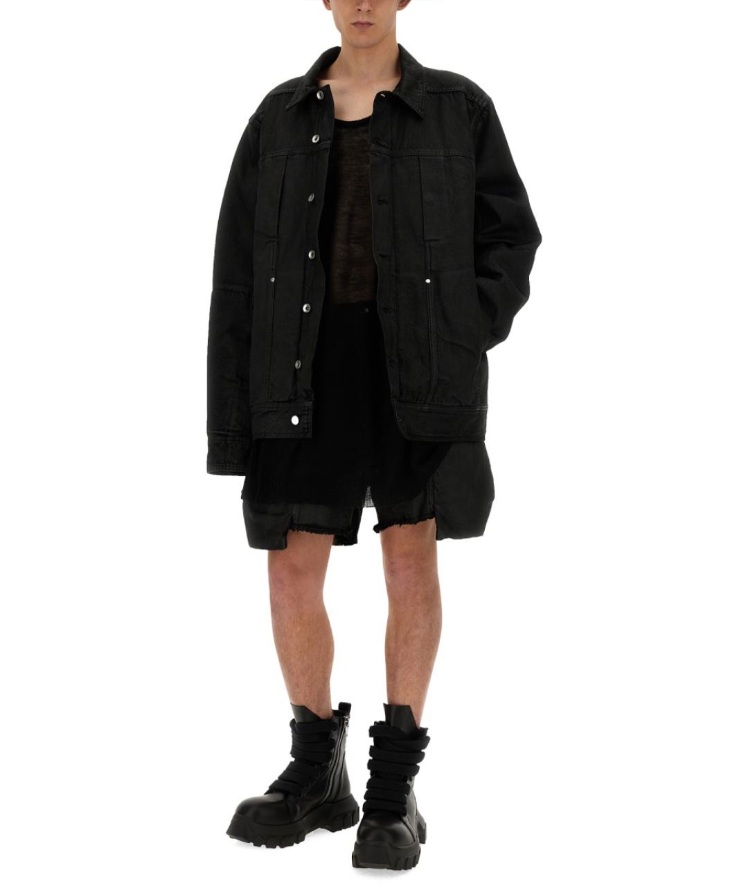 RICK OWENS Черная майка, фото 3