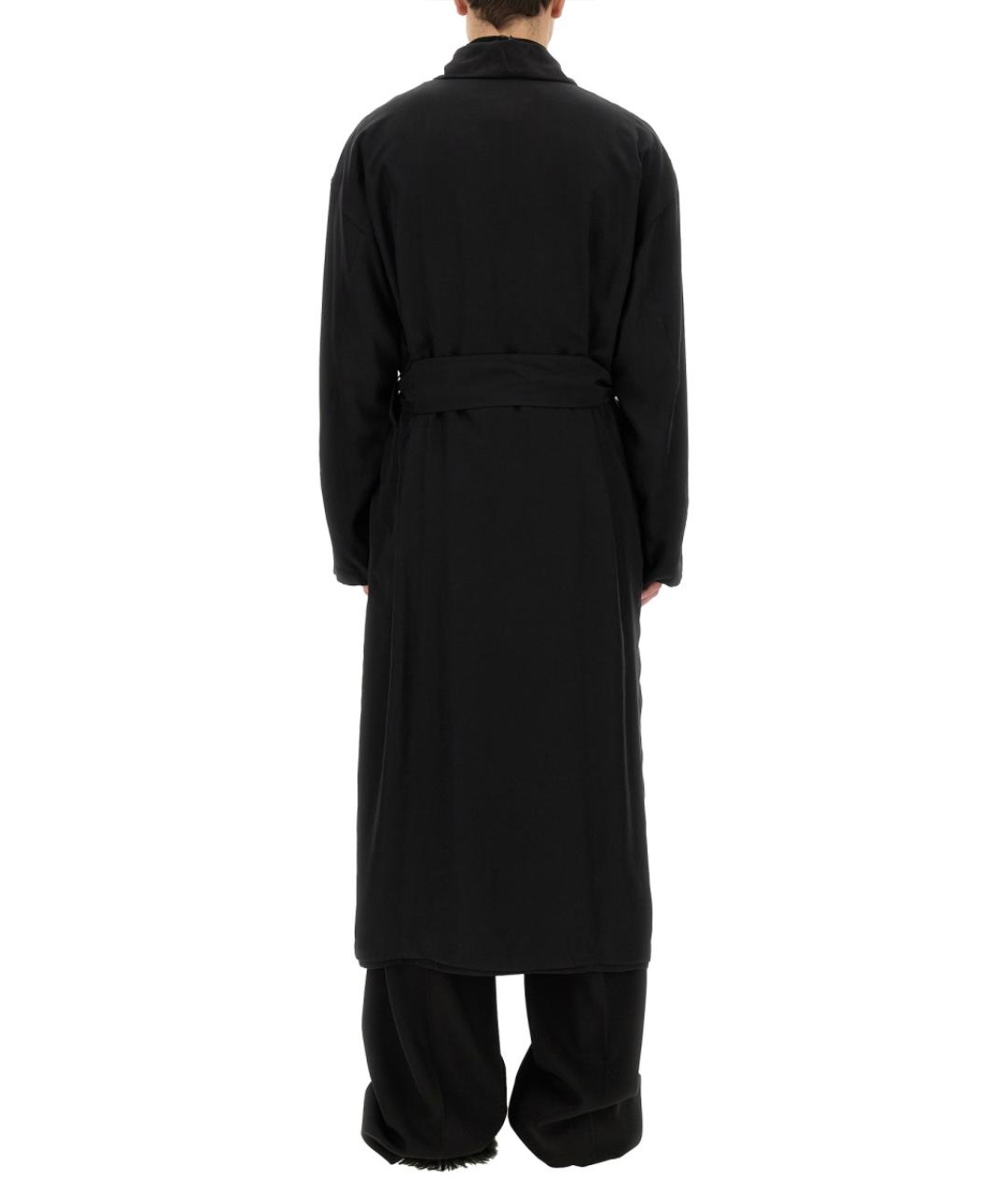 BALENCIAGA Черный тренч / плащ, фото 4