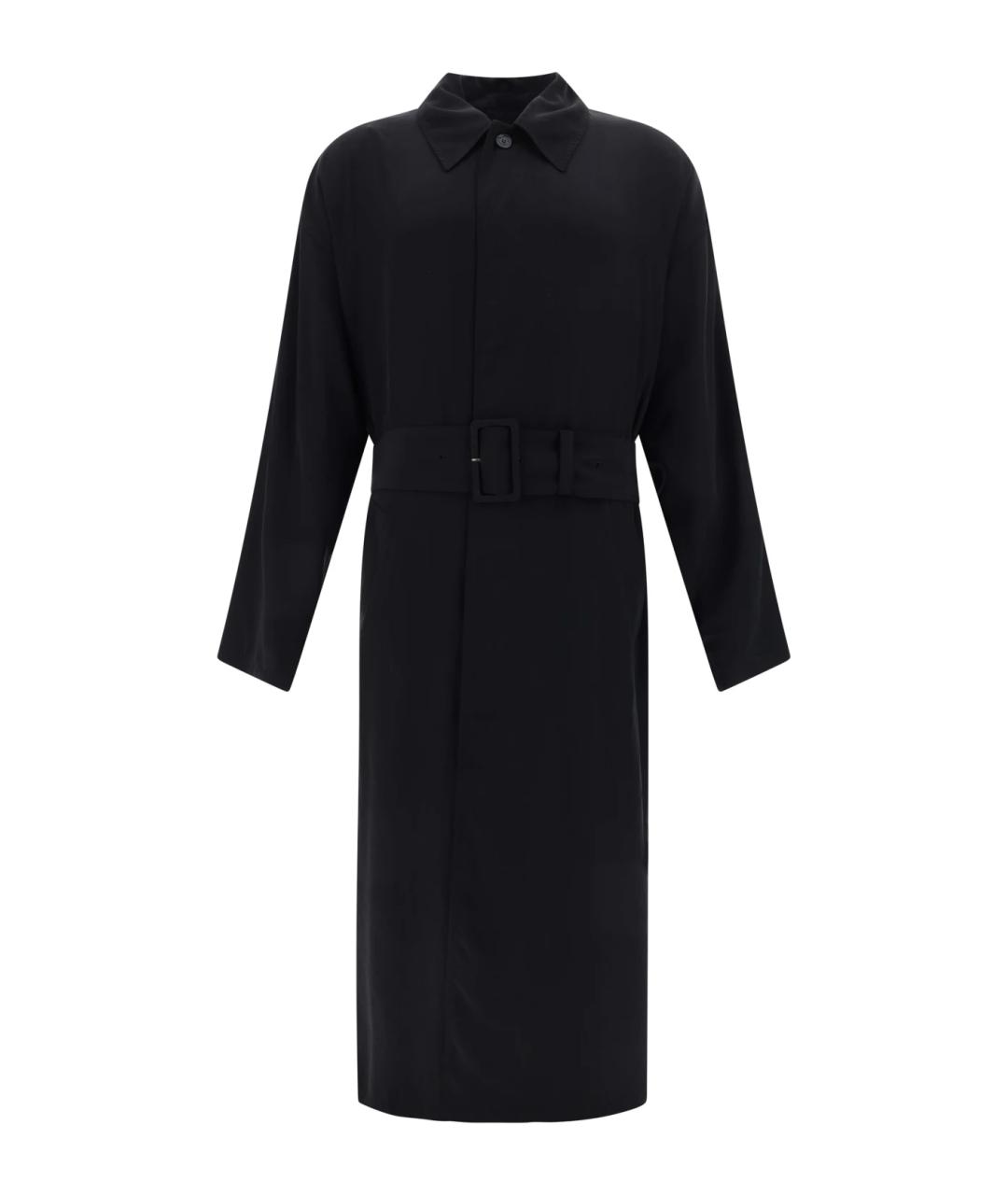 BALENCIAGA Черный тренч / плащ, фото 1