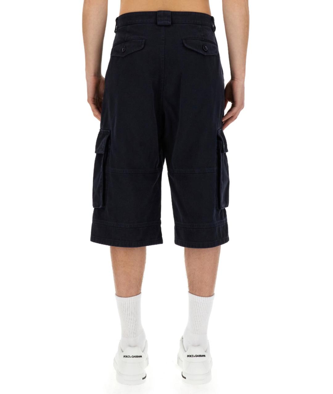 DOLCE&GABBANA Синие хлопковые шорты, фото 3