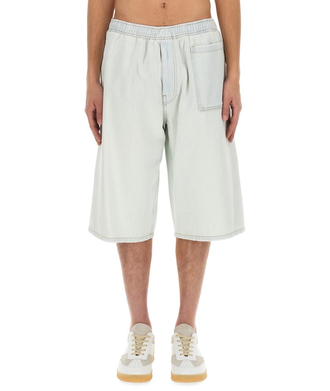 MM6 MAISON MARGIELA Синие хлопковые шорты, фото 5