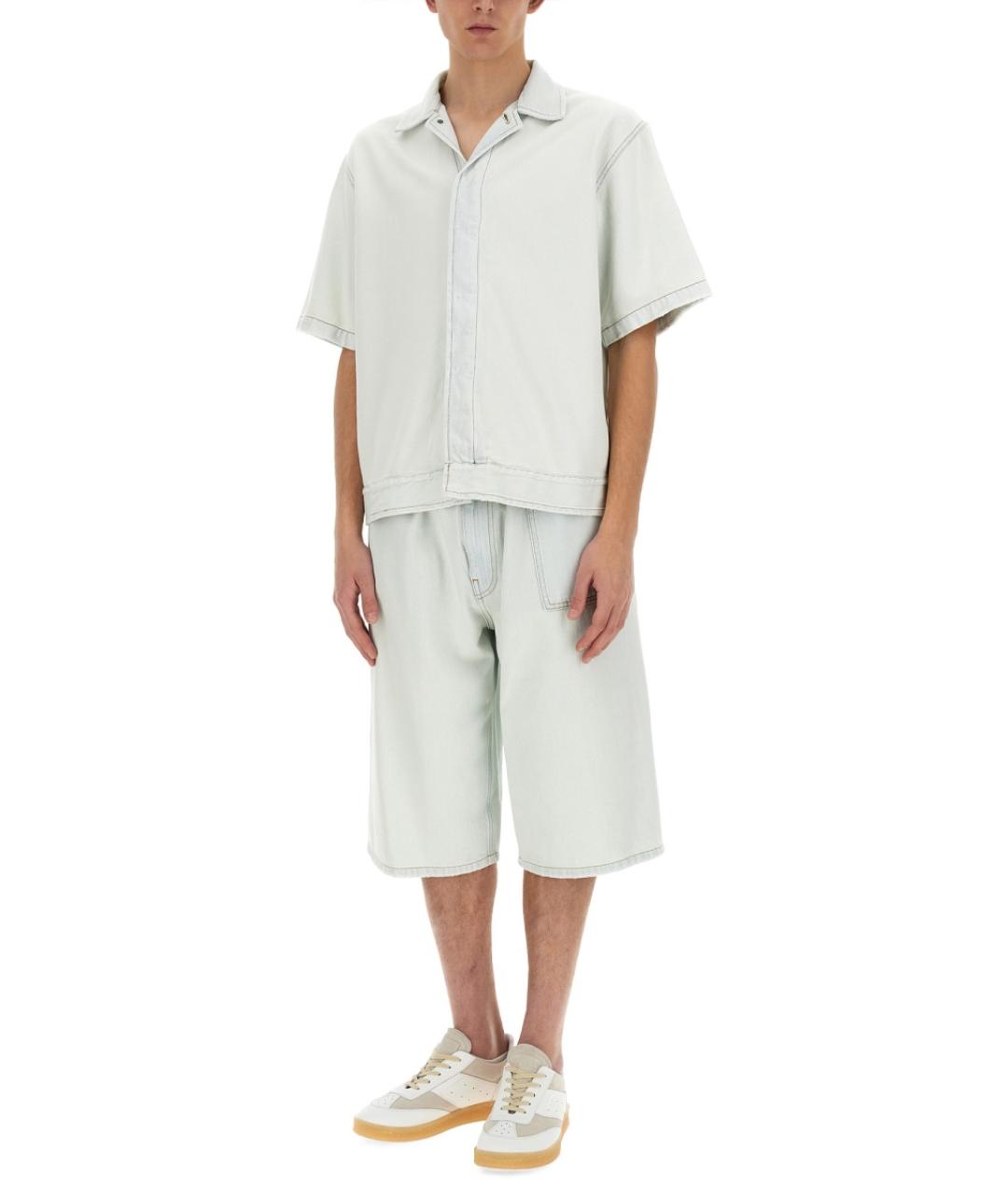 MM6 MAISON MARGIELA Синие хлопковые шорты, фото 2