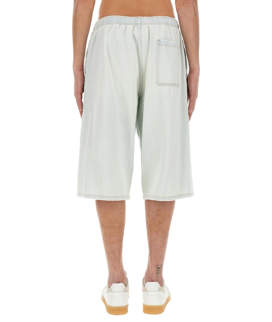 MM6 MAISON MARGIELA Синие хлопковые шорты, фото 3