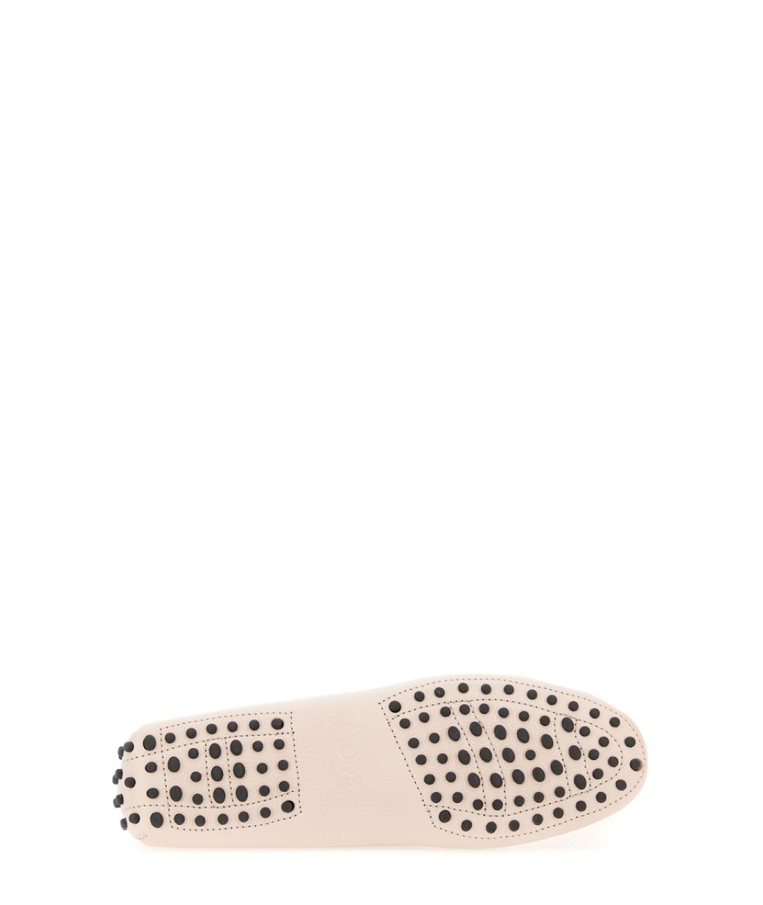 TOD'S Розовые кожаные мокасины, фото 6