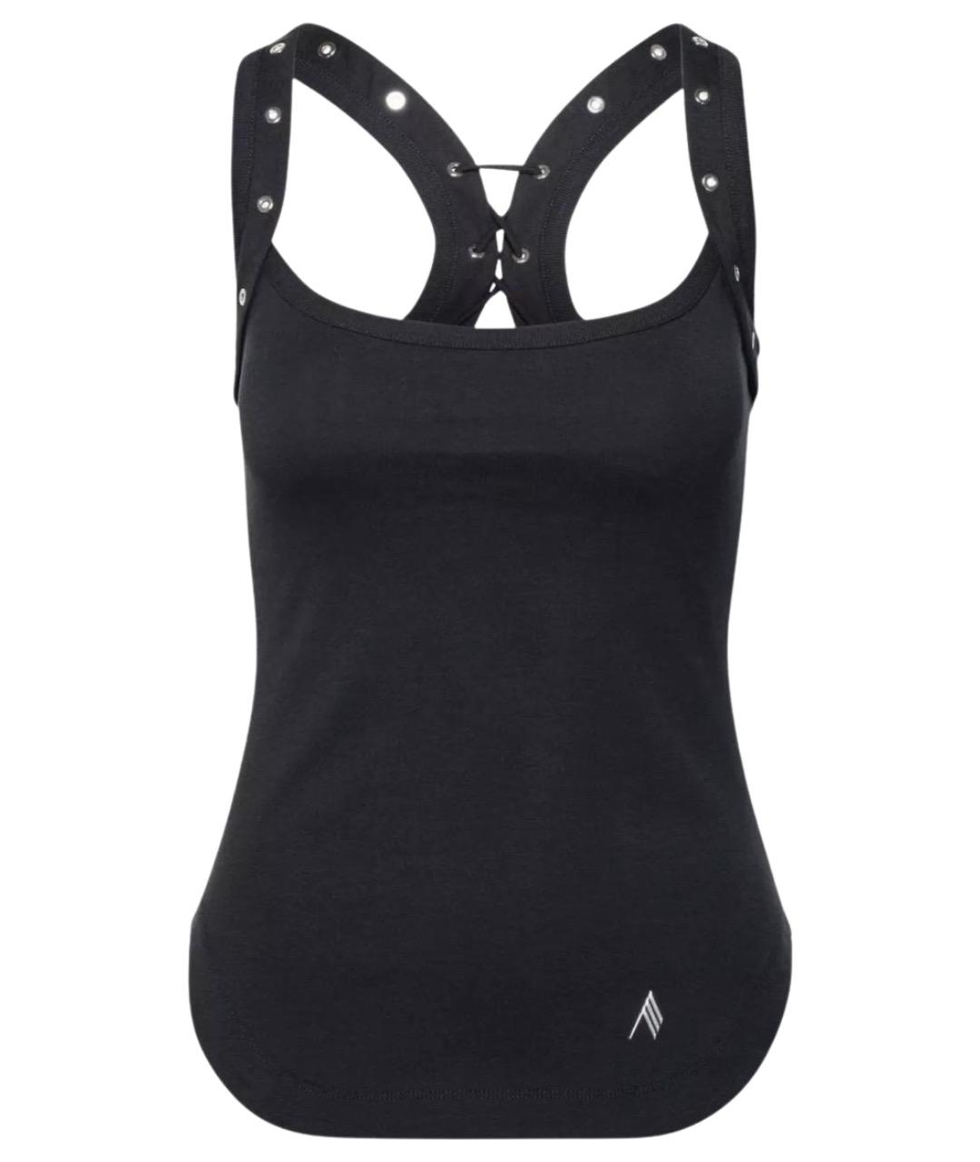 THE ATTICO Черная хлопковая майка, фото 1