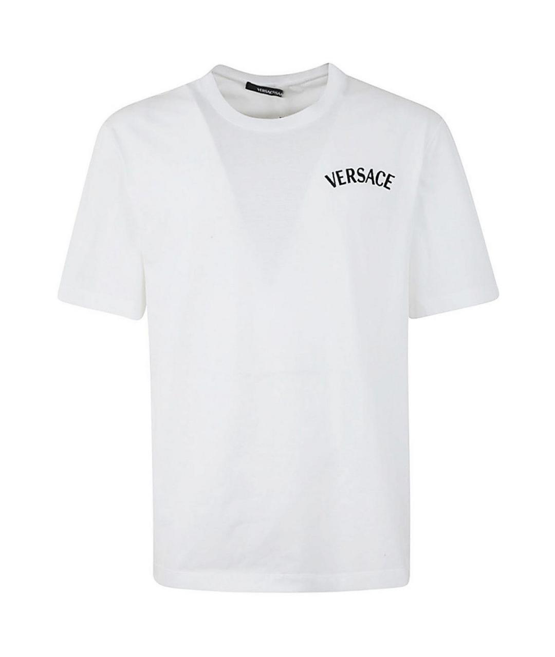 VERSACE Белая хлопковая футболка, фото 1