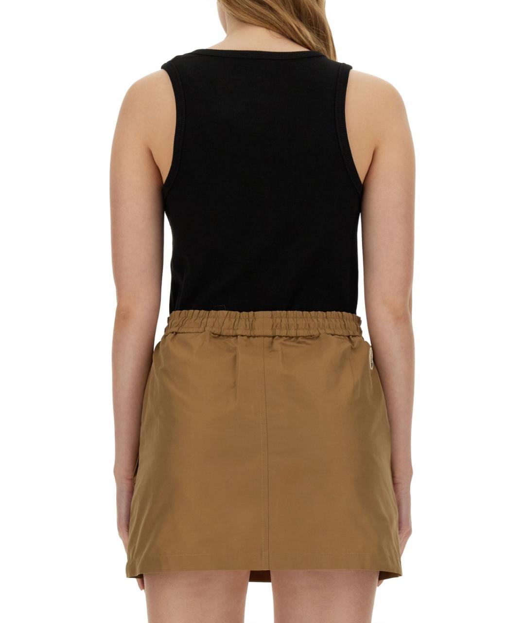 MONCLER Черная хлопковая майка, фото 4