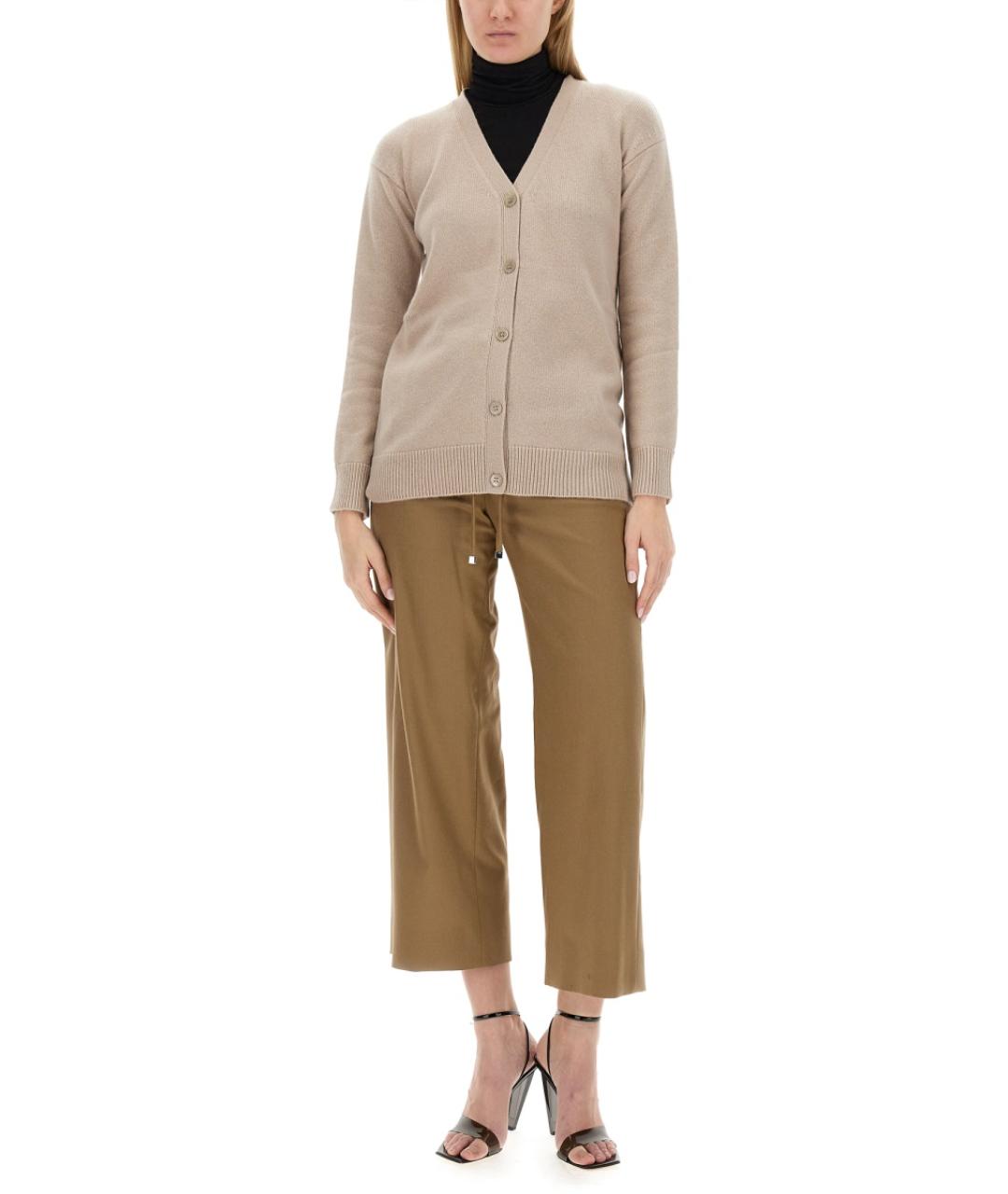 'S MAX MARA Бежевый шерстяной кардиган, фото 3