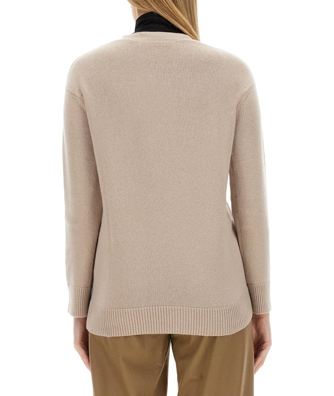 'S MAX MARA Бежевый шерстяной кардиган, фото 4