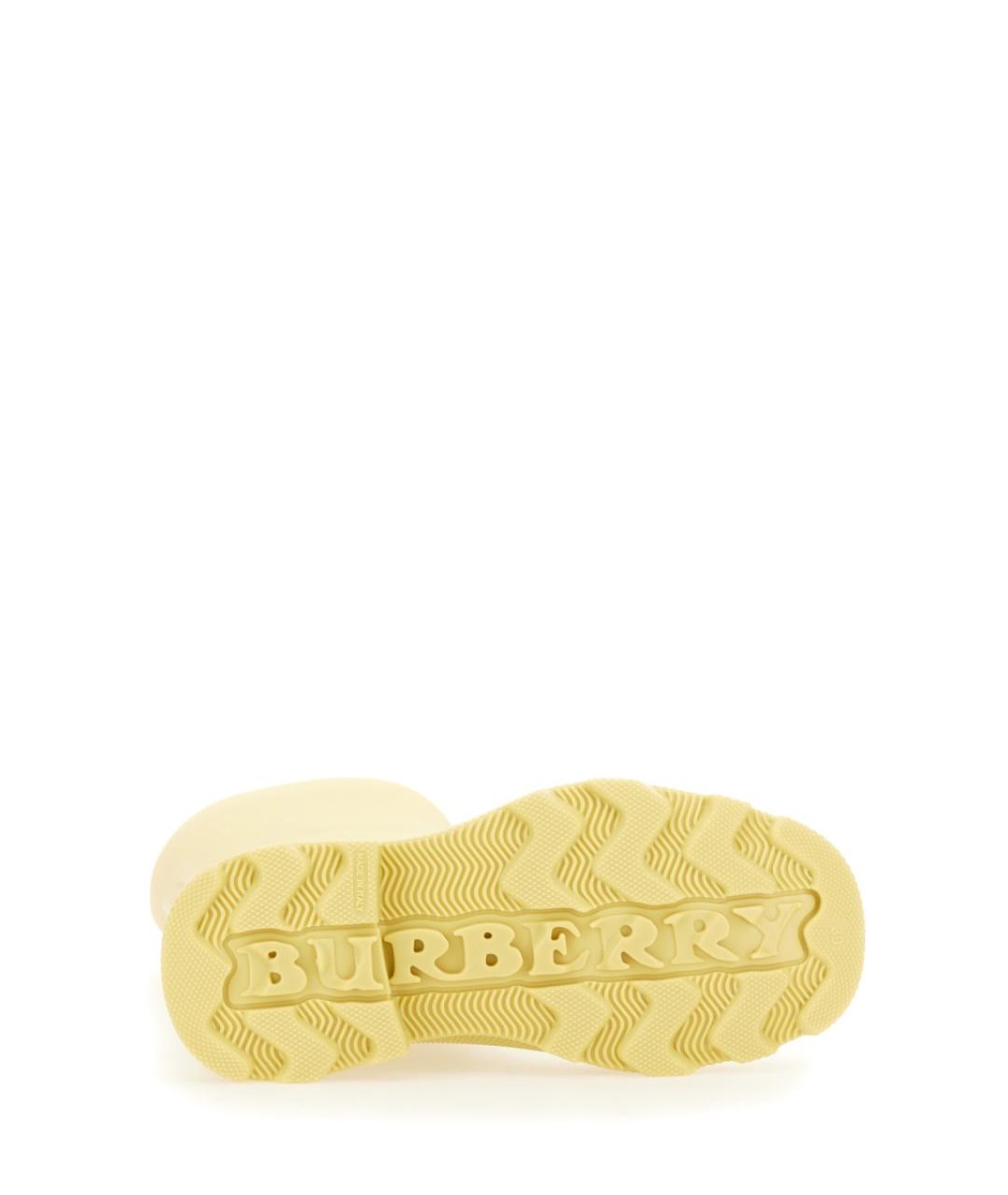 BURBERRY Желтые ботинки, фото 5