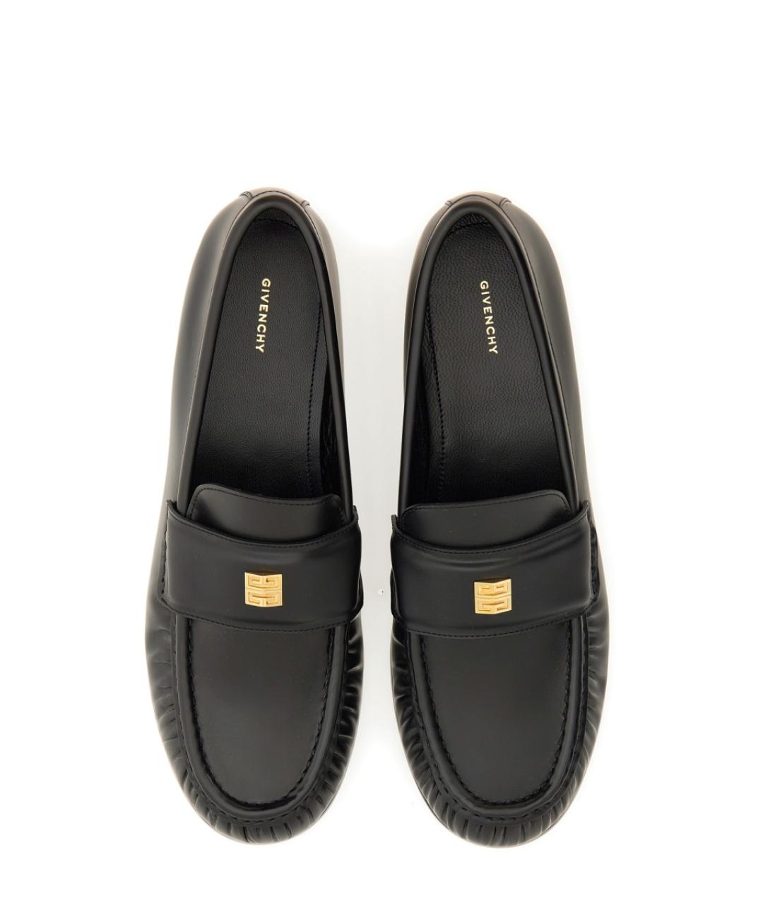 GIVENCHY Черные кожаные лоферы, фото 2