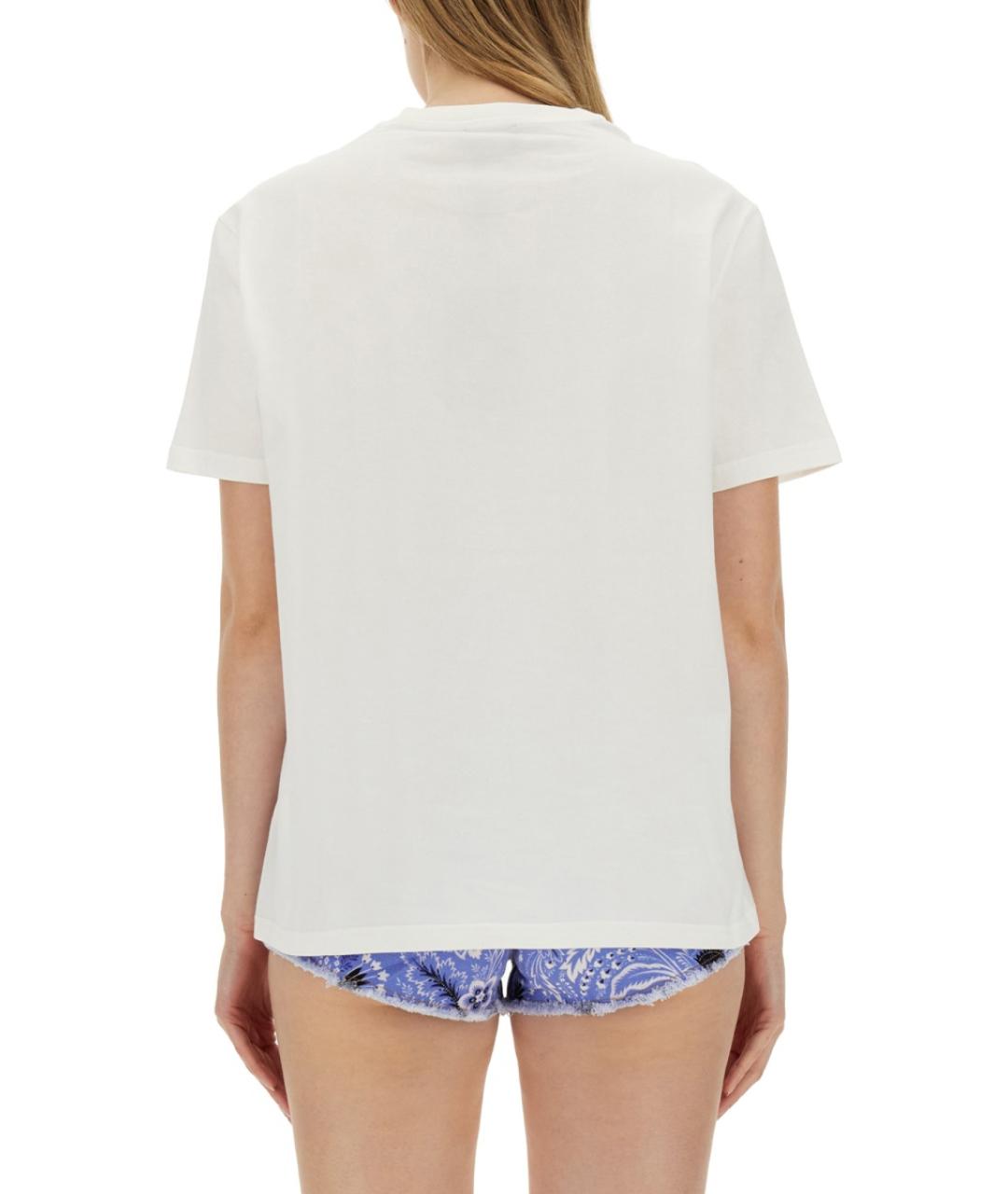 ETRO Бежевая хлопковая футболка, фото 4