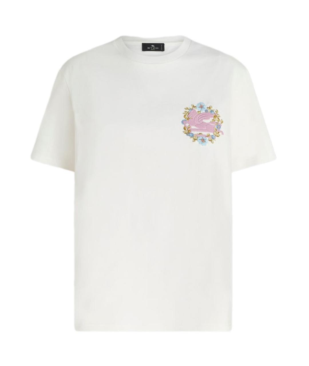 ETRO Бежевая хлопковая футболка, фото 1