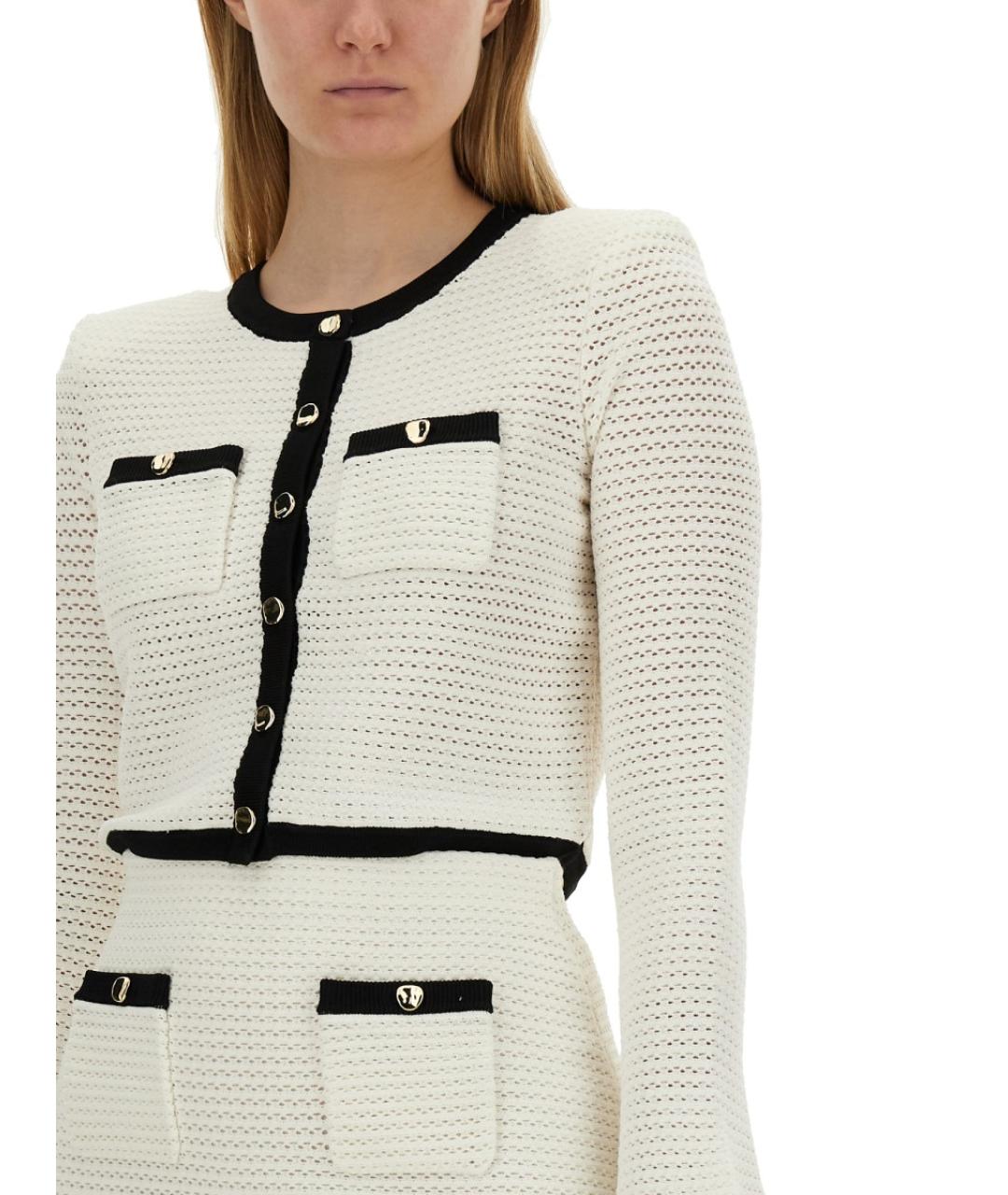 SELF-PORTRAIT Белый вискозный жакет/пиджак, фото 5