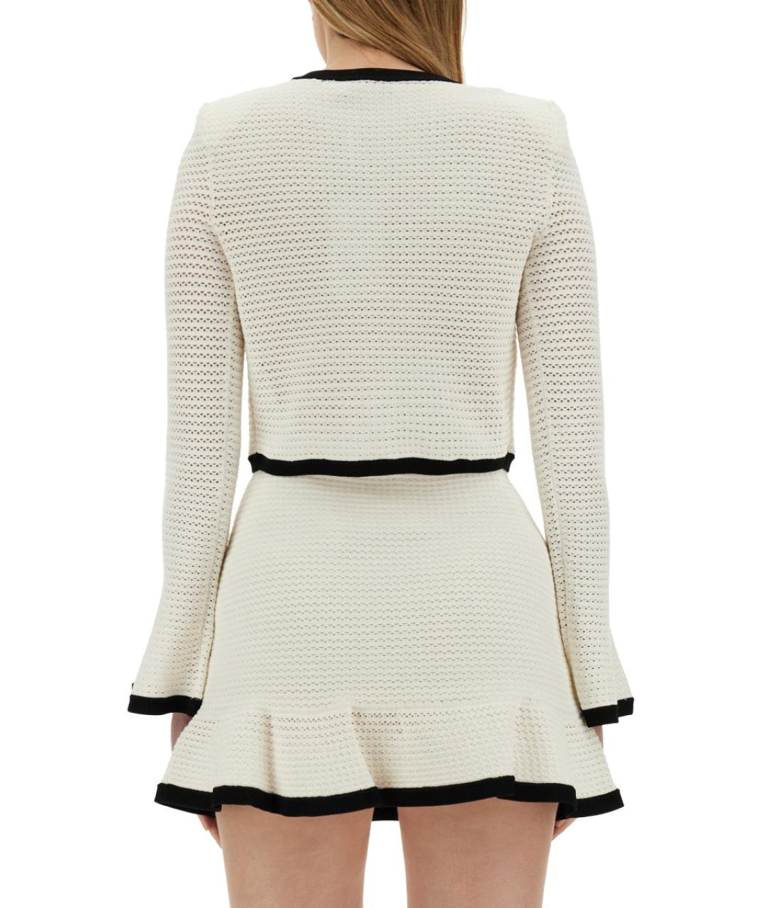 SELF-PORTRAIT Белый вискозный жакет/пиджак, фото 4