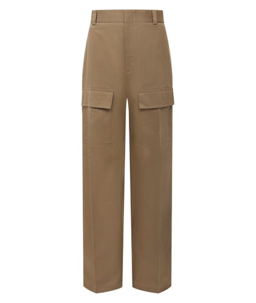 GUCCI Бежевые хлопковые повседневные брюки, фото 1