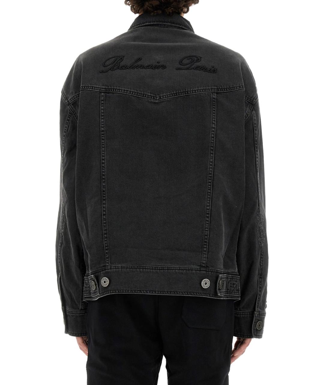 BALMAIN Черная хлопковая куртка, фото 4