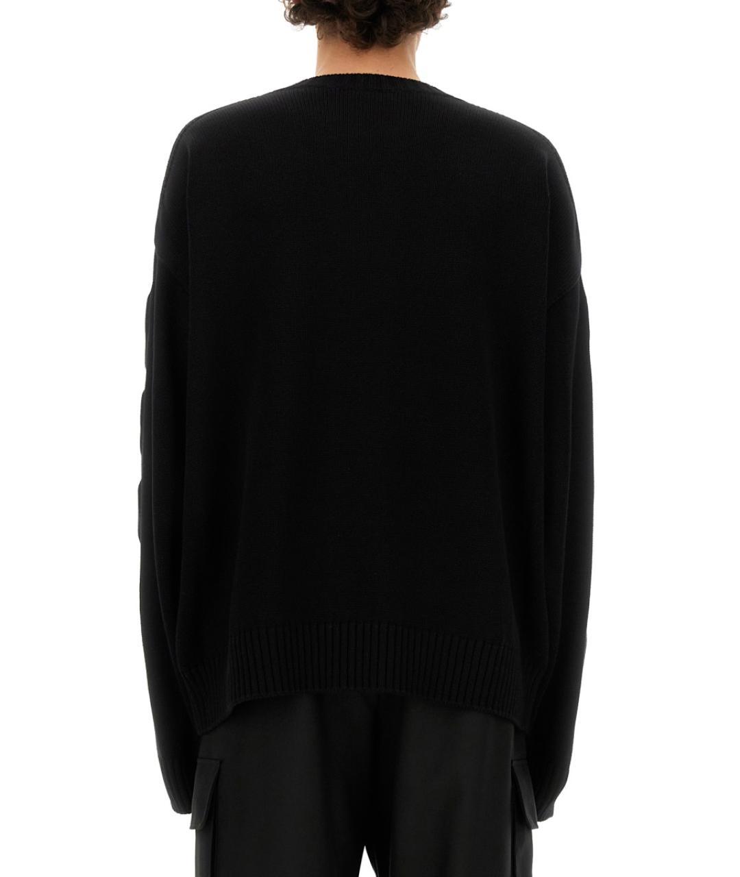 OFF-WHITE Черный хлопковый джемпер / свитер, фото 3