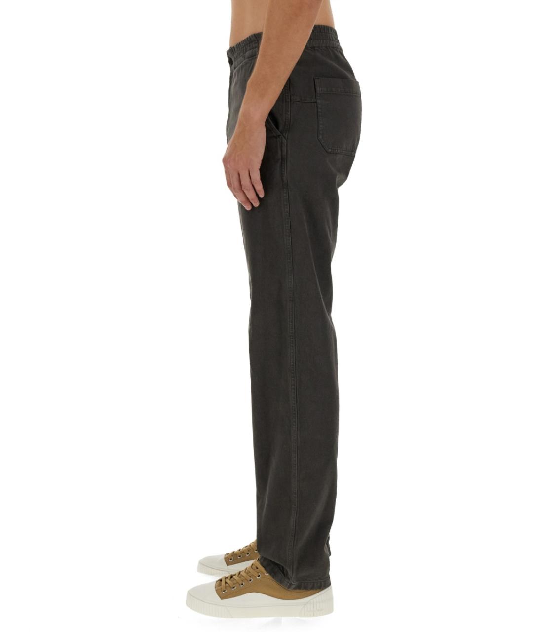 A.P.C. Серые хлопковые повседневные брюки, фото 5