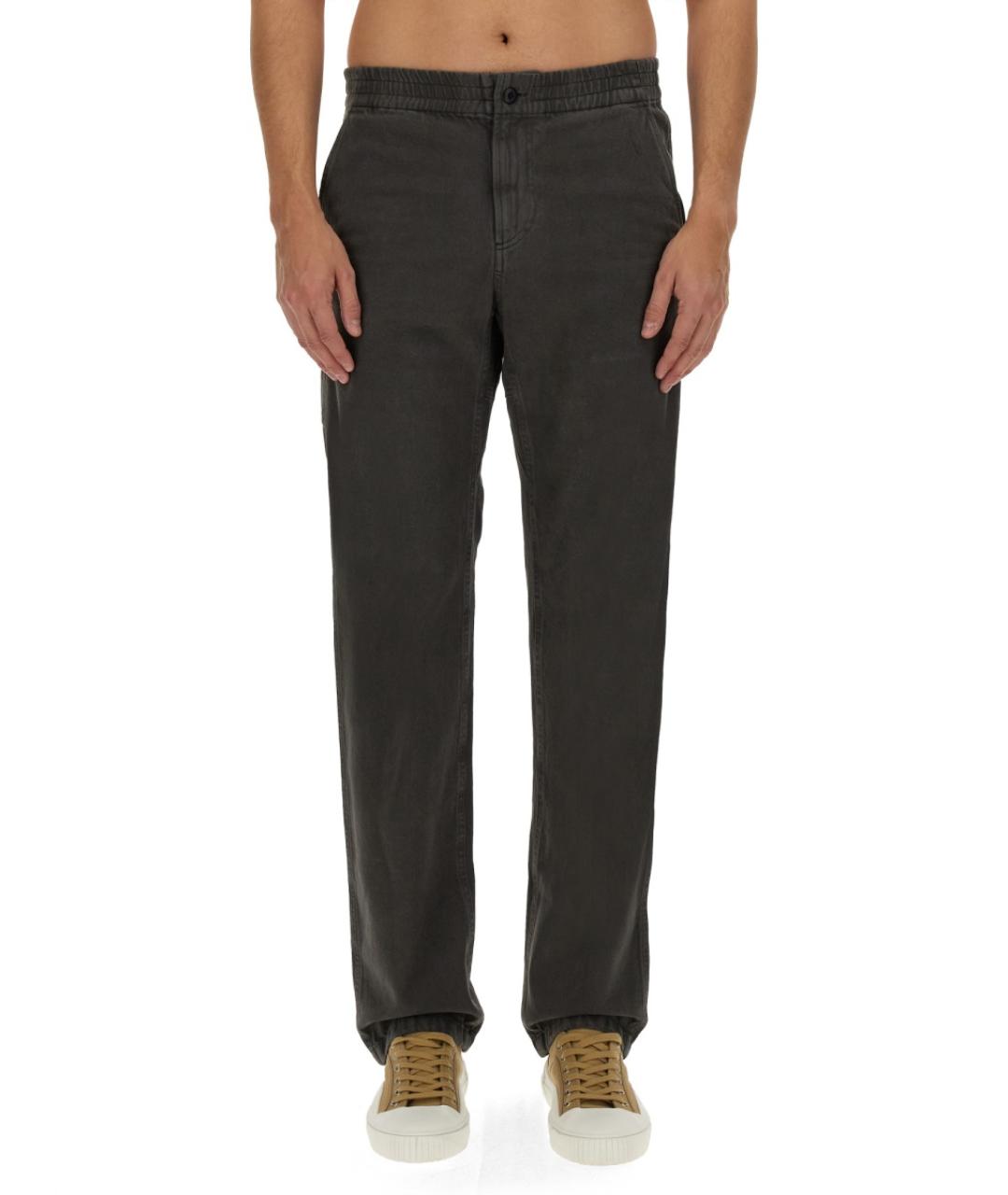 A.P.C. Серые хлопковые повседневные брюки, фото 6