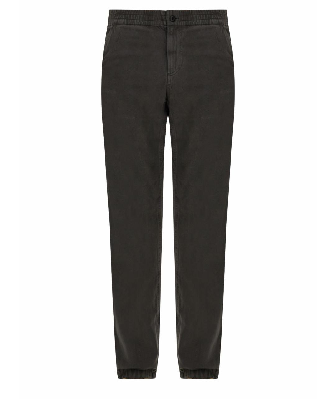 A.P.C. Серые хлопковые повседневные брюки, фото 1