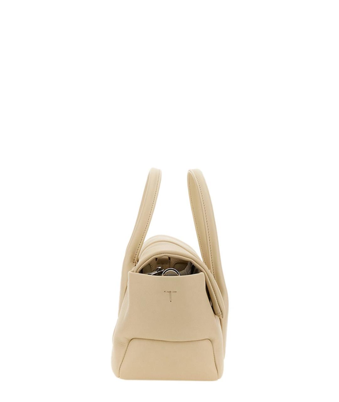 TOD'S Бежевая кожаная сумка тоут, фото 4