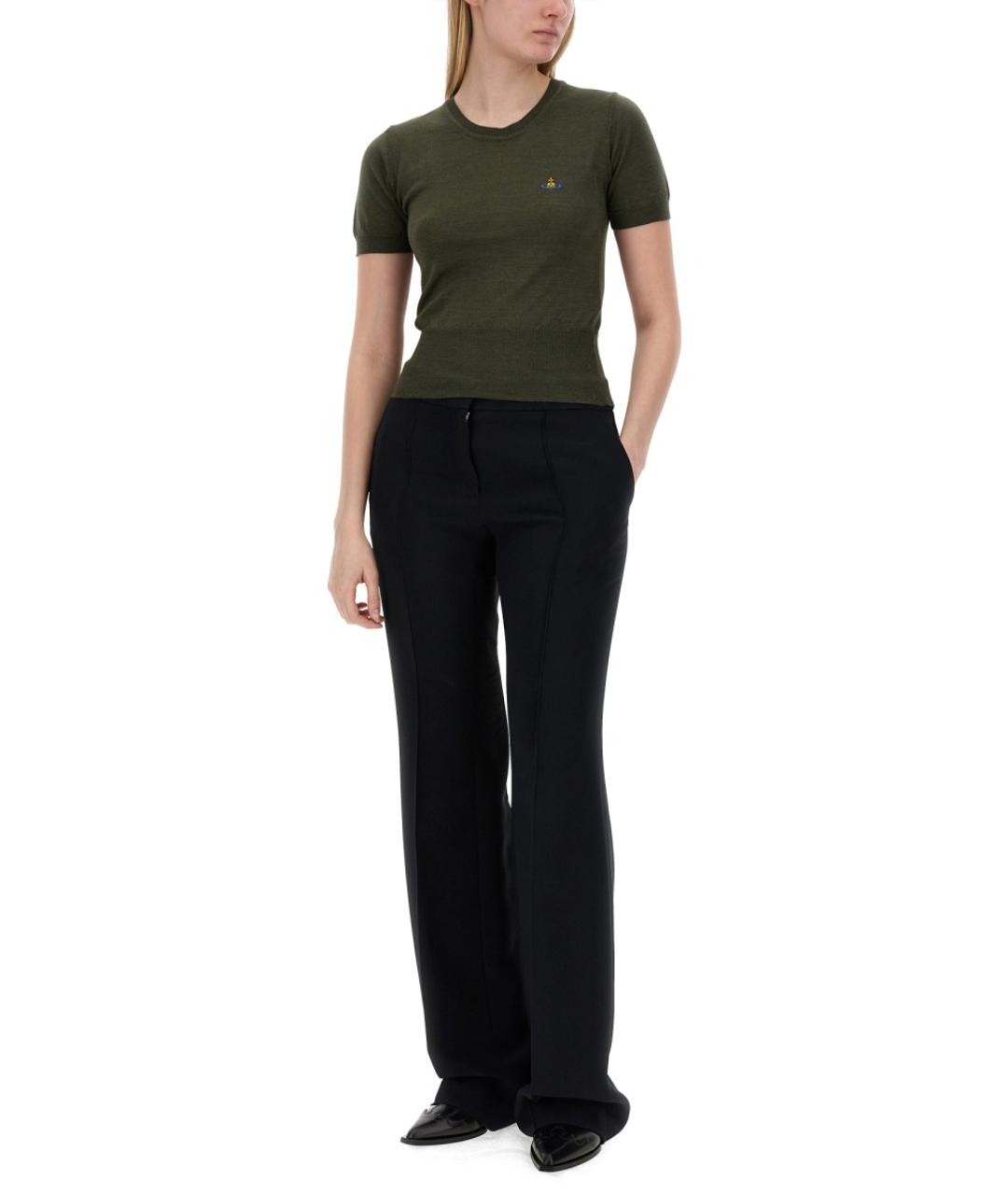 VIVIENNE WESTWOOD Зеленый шерстяной джемпер / свитер, фото 3