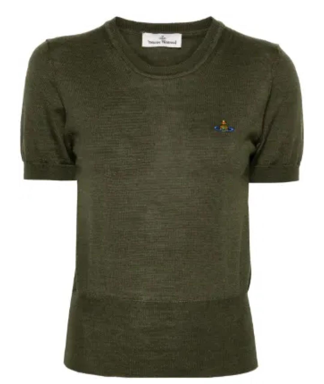 VIVIENNE WESTWOOD Зеленый шерстяной джемпер / свитер, фото 1