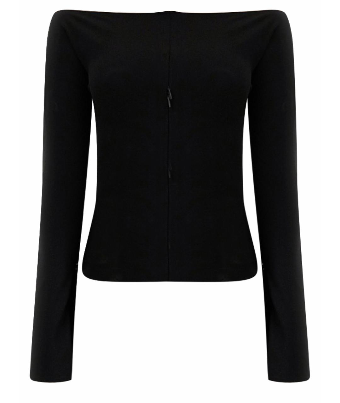 COURREGES Черный хлопковый джемпер / свитер, фото 1