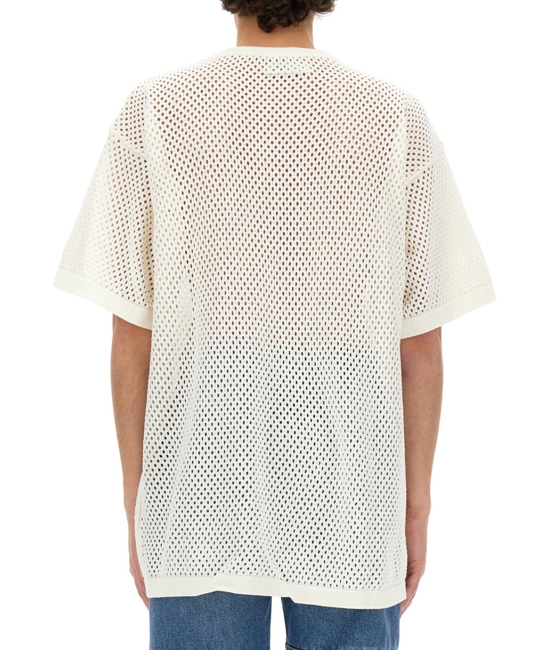 MM6 MAISON MARGIELA Белая хлопковая футболка, фото 4