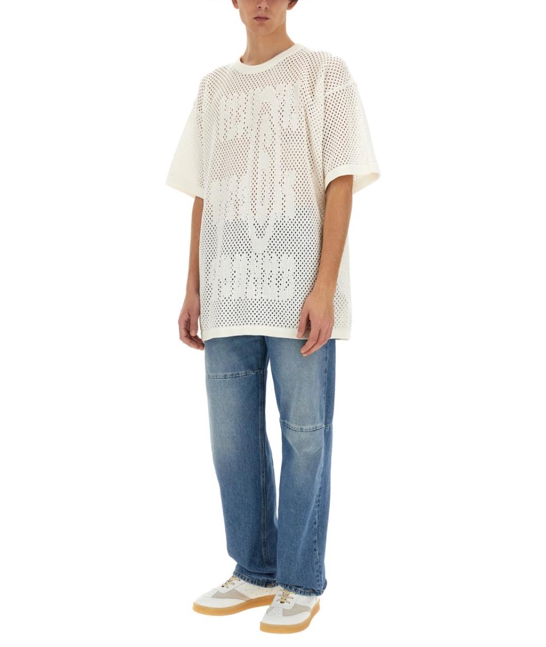 MM6 MAISON MARGIELA Белая хлопковая футболка, фото 3