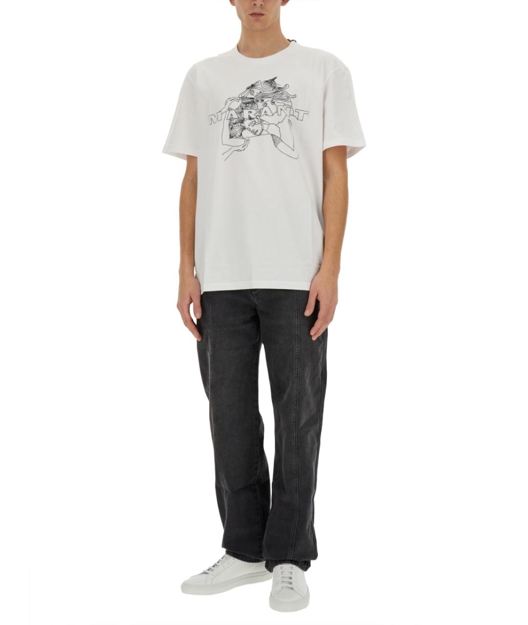 ISABEL MARANT Белая хлопковая футболка, фото 2