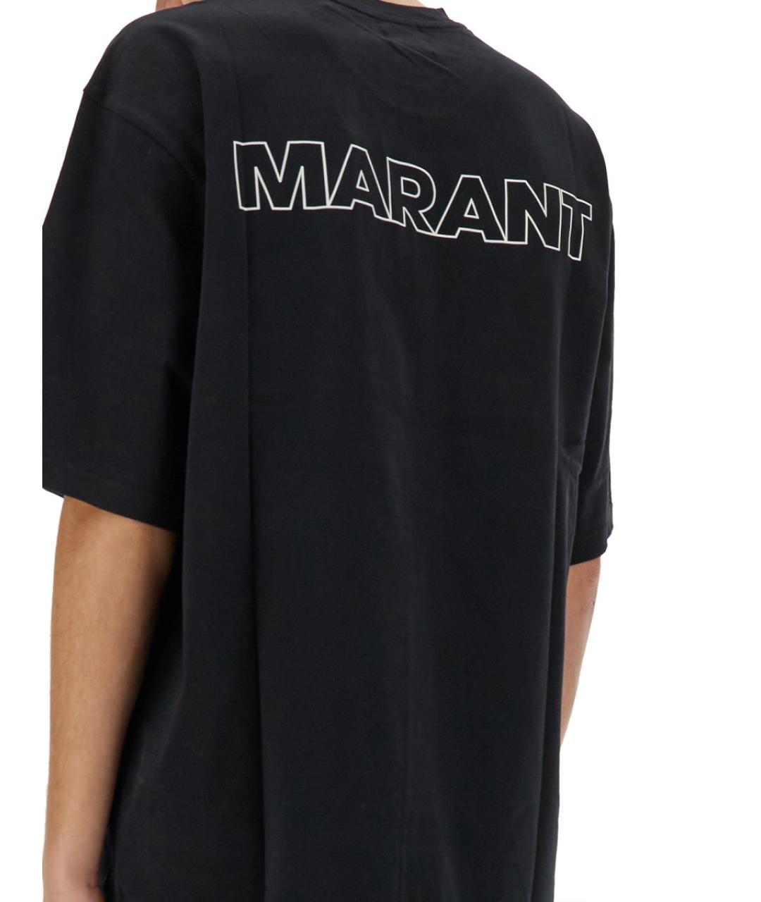 ISABEL MARANT Черная хлопковая футболка, фото 4