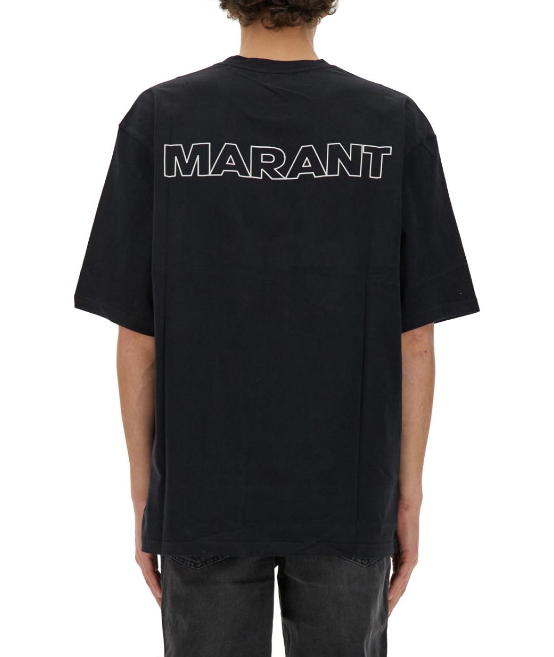 ISABEL MARANT Черная хлопковая футболка, фото 3