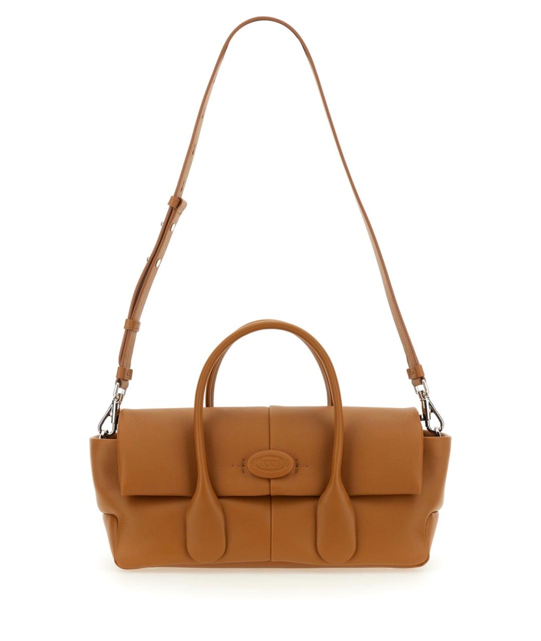 TOD'S Коричневая кожаная сумка тоут, фото 3