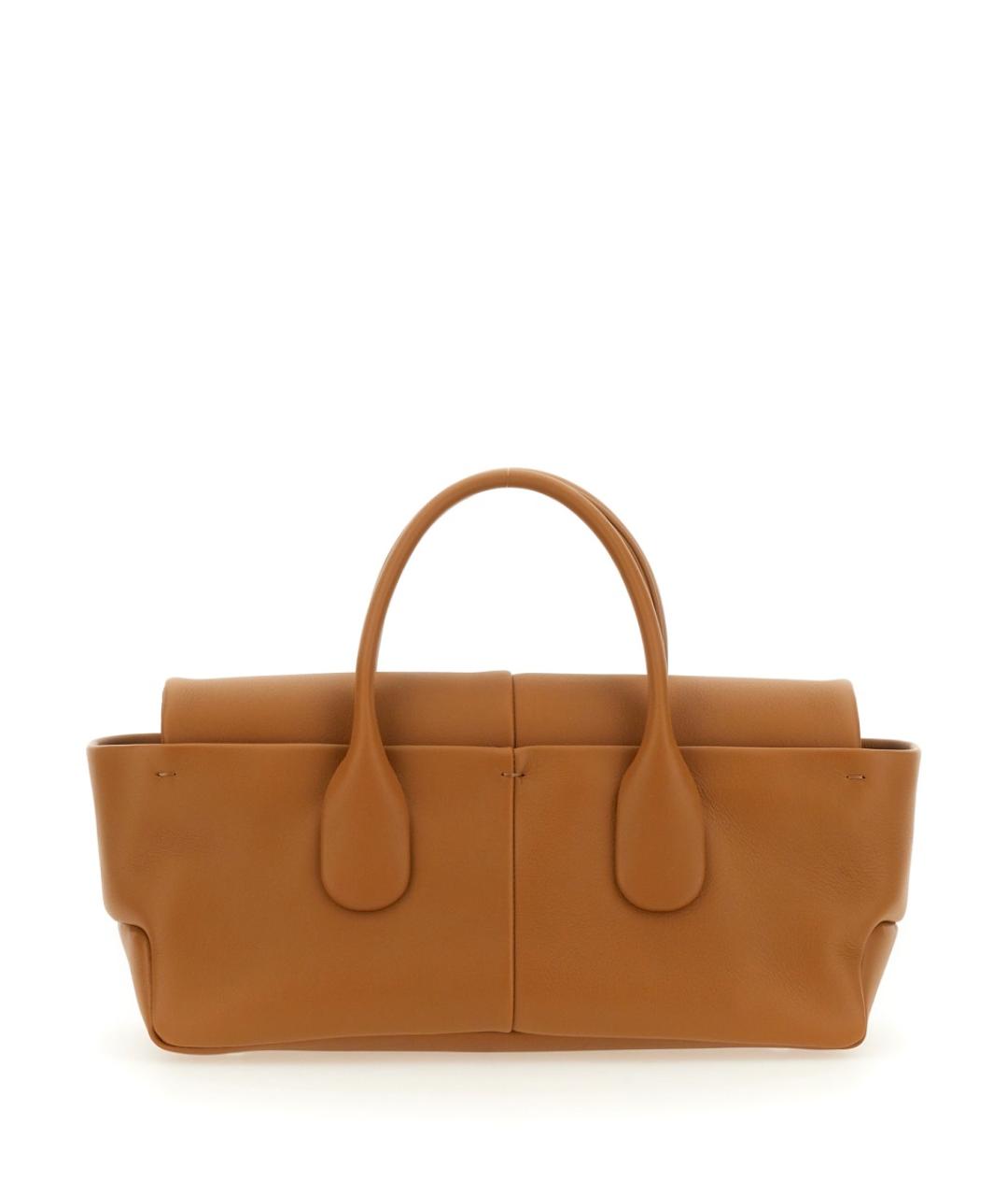 TOD'S Коричневая кожаная сумка тоут, фото 2